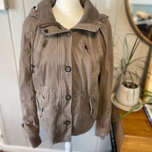 Aeropostale Women's Brown Utility Jacket